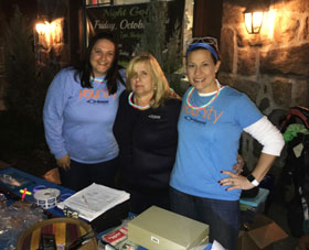 volunteers greet golfers at this great fundraiser