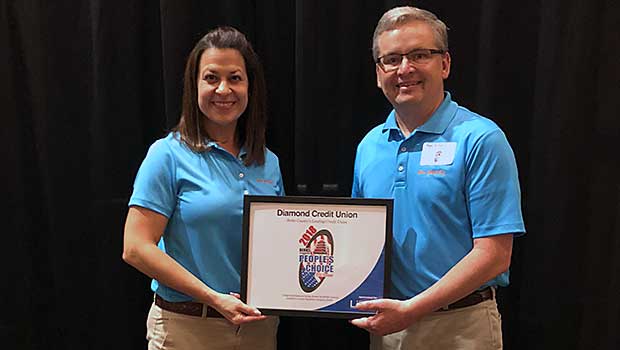 Staff accepting the 2018 People’s Choice Award