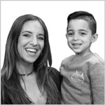 Diamond member, Chelsea, and her son, who are sharing their testimonials.