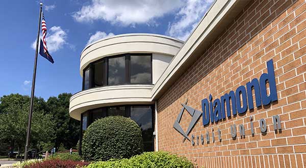 The outside view of the Pottstown branch of Diamond Credit Union.