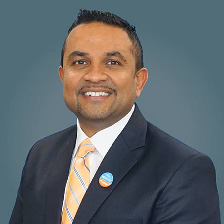 Diamond Credit Union's President/CEO, Rick Patel's headshot. Patel was awarded the 2025 Impact Award by Vistage.